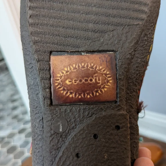 Socofy Art to Wear Boho Leather Shoes Size 42 (11) - Picture 8 of 10